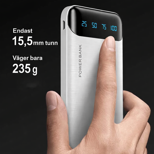 Energix 10K – kompakt 10 000 mAh powerbank för vardag och resa