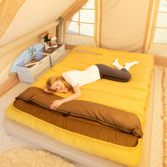 CampNest Duo – dubbel sovsäck för 2 personer med bärpåse