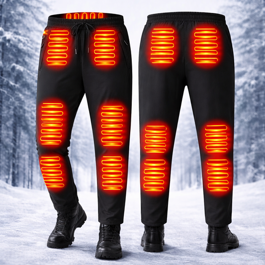 Elektriskt uppvärmda vinterbyxor – unisex med 12 värmezoner