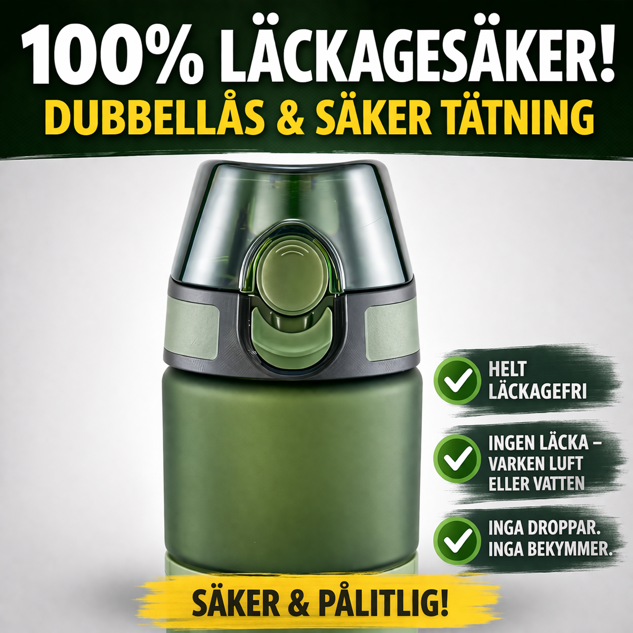 BeredES AquaTrek Filterflaska – Bärbar vattenrenare med flerlagers filter