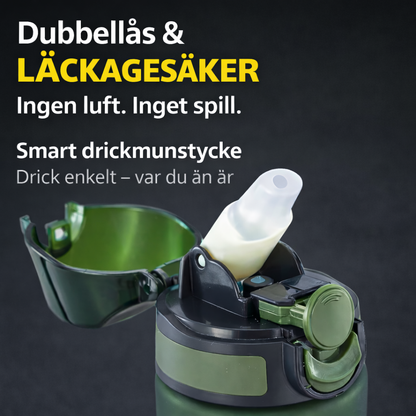 BeredES AquaTrek Filterflaska – Bärbar vattenrenare med flerlagers filter