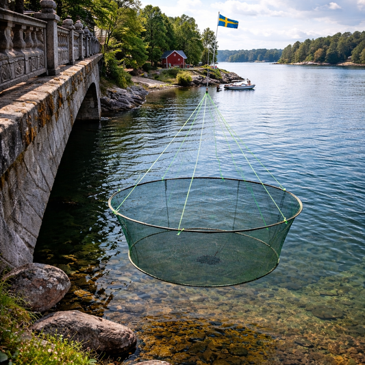 CatchPro – hopfällbart fisknät för fritidsfiske och utflykter