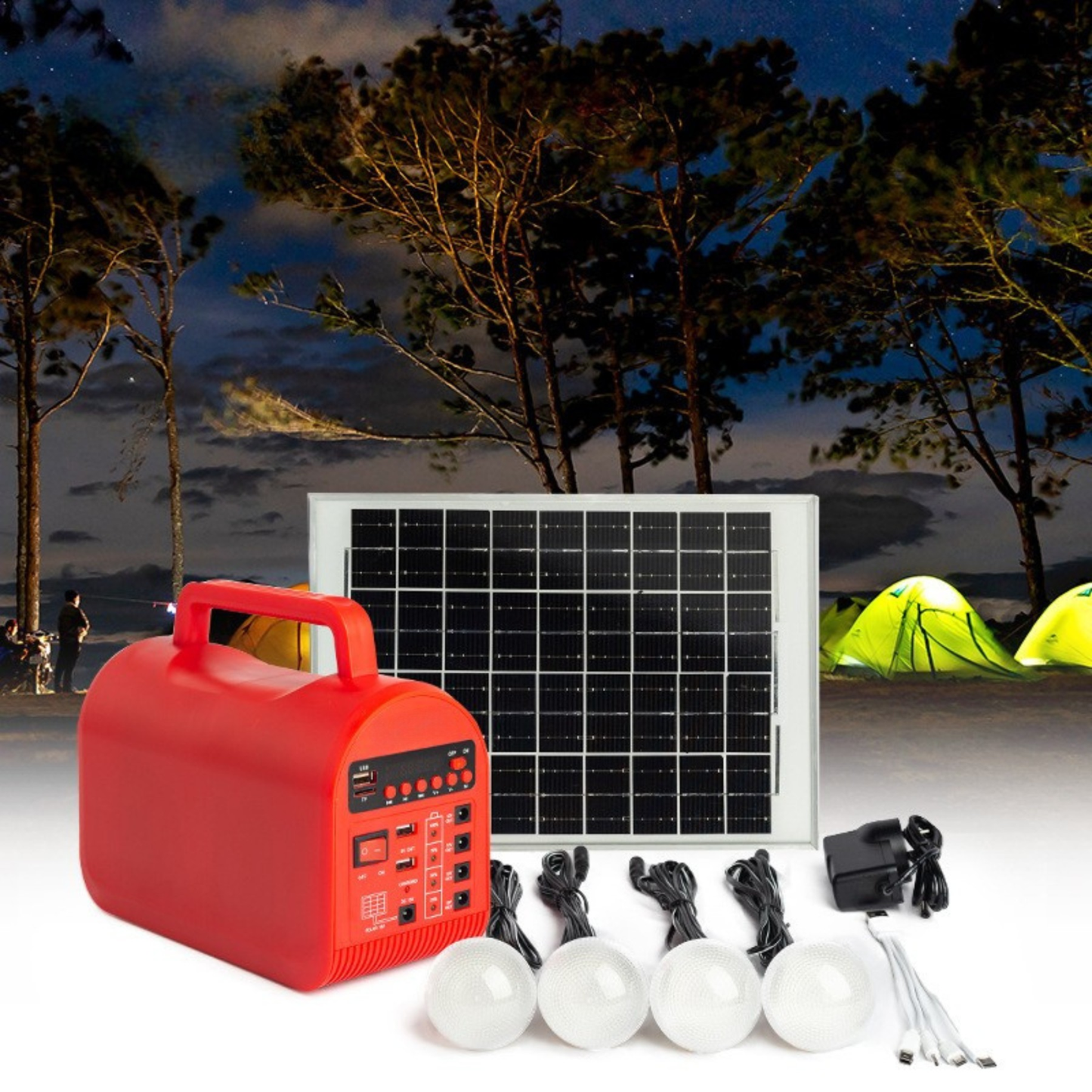 SolCore Light System – portabelt solenergisystem med lampor, USB och radio