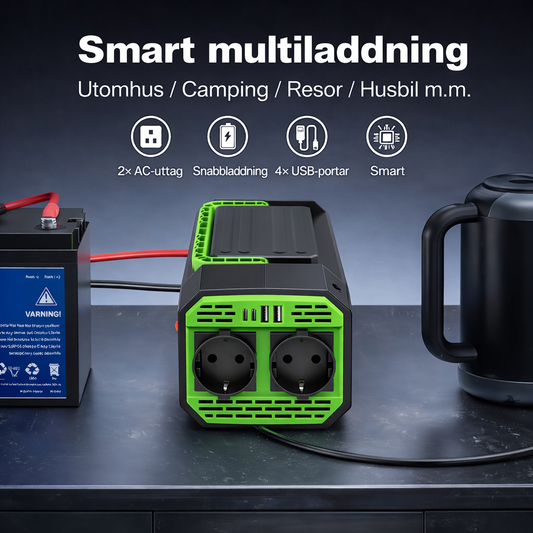 BeredES VoltEdge 500 – 12V till 230V växelriktare 500W